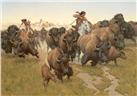 Amidst the Thundering Herd by Frank Mccarthy