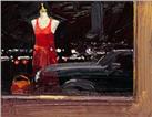 Red Dress in the Window by Ken Auster